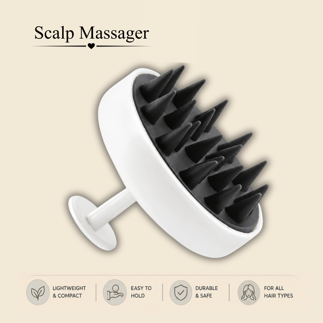 Scalp Massager - Gentle Silicone Brush