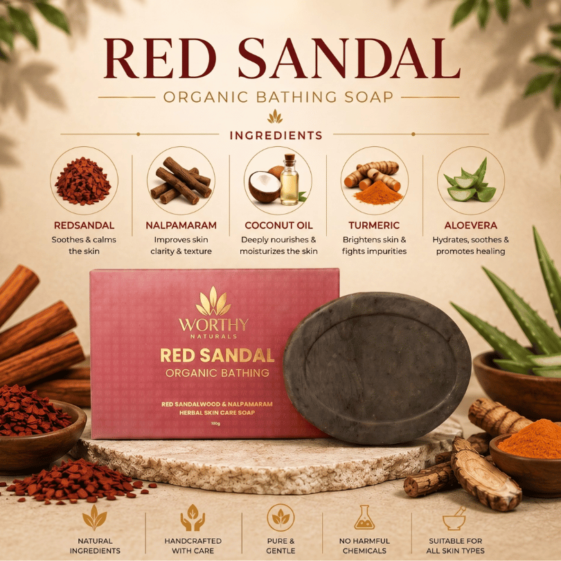 Skin Care Ritual Combo - Kumkumadi Oil + Red Sandal Soap