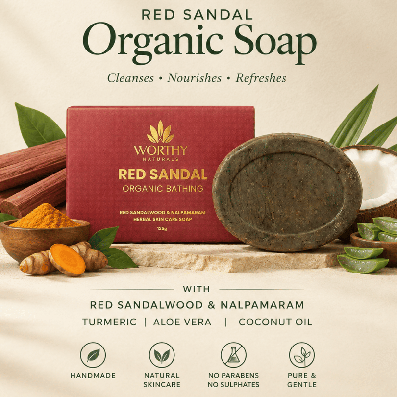 Skin Care Ritual Combo - Kumkumadi Oil + Red Sandal Soap